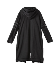 Futuristic Double-Layered Hooded Coat