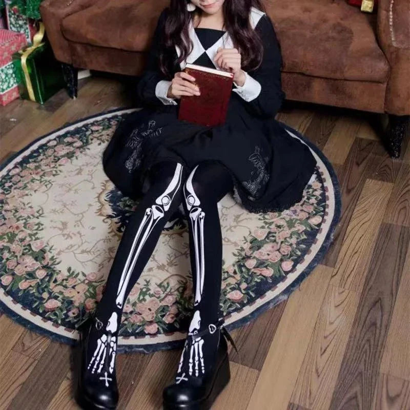 Goth Skeleton Socks