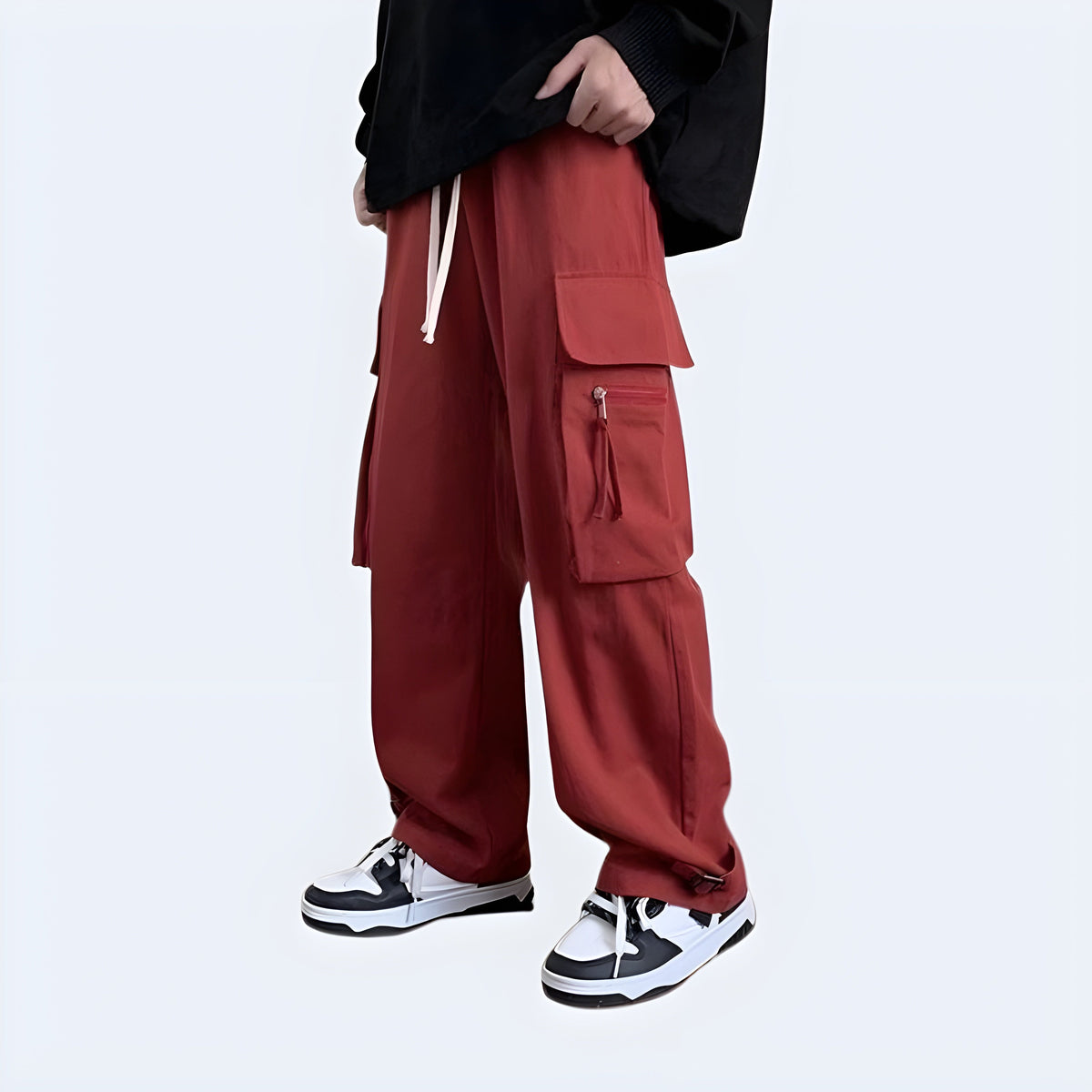 Red Techwear Pants