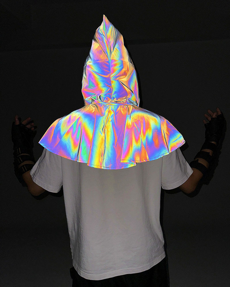 Halloween Colorful Reflective Wizard Cape