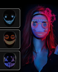 APP Changing Face Led Cyberpunk Mask