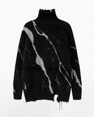 High Street Opium Style Lace-Up Turtleneck Sweater