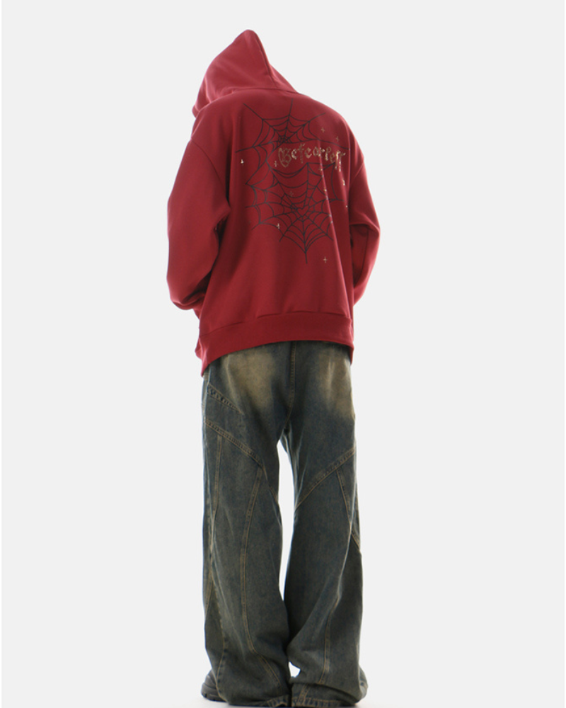 Streetwear Hip-Hop Spider Y2K Hoodie