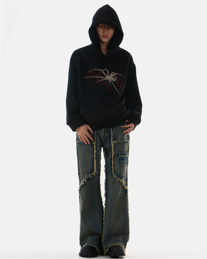Streetwear Hip-Hop Spider Y2K Hoodie