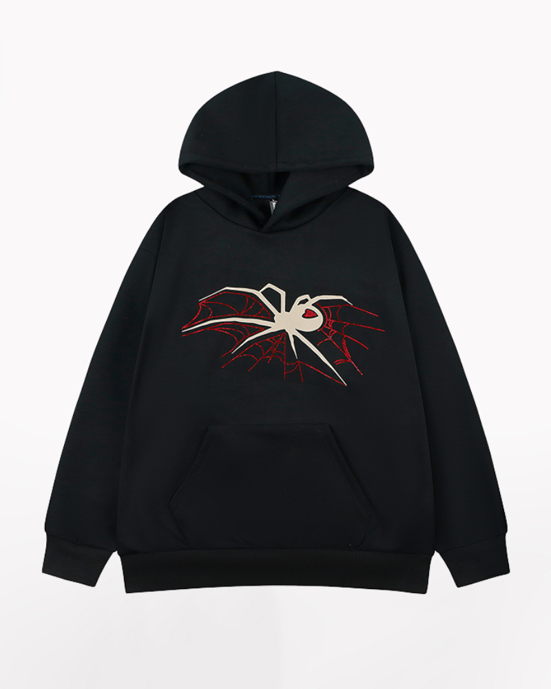 Streetwear Hip-Hop Spider Y2K Hoodie