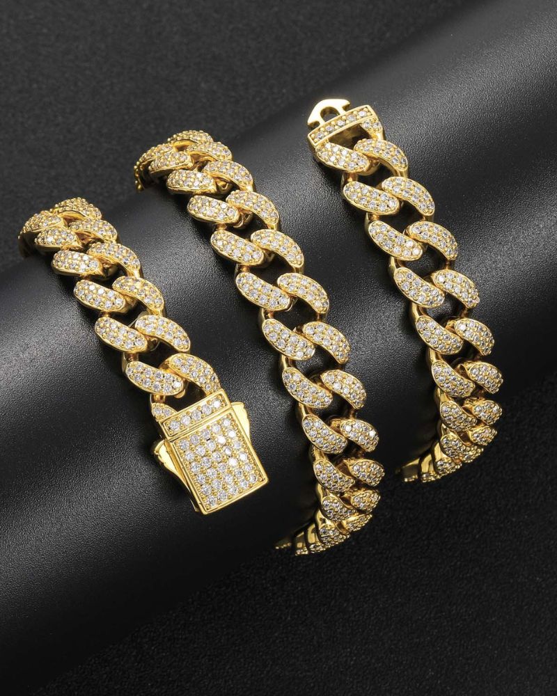 Hip Hop 12mm Iced Cuban Link Chain