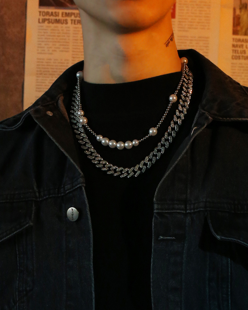 Hip Hop Titanium Steel Cuban Link Chain Necklace