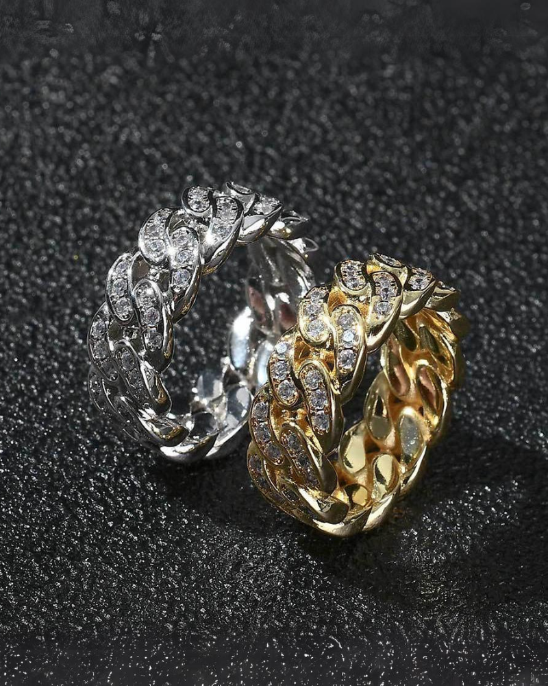 Hip Hop Iced Cuban Ring