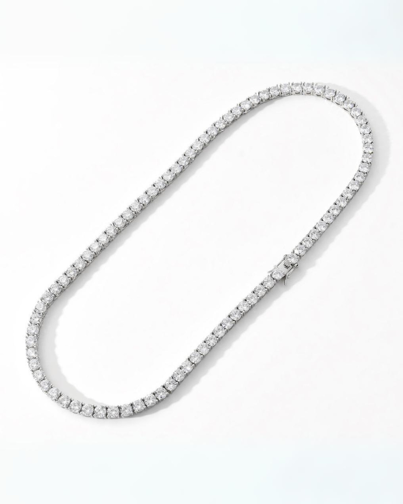 Hip Hop Tennis Cuban Link Chain Necklace