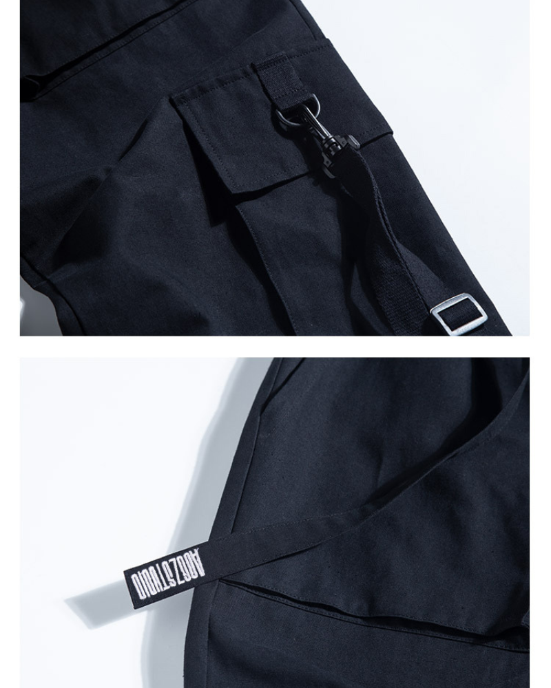 Street Style Black Cargo Pants