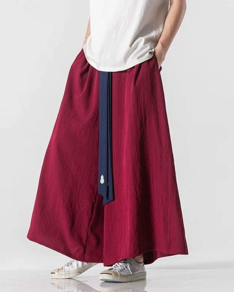 Janpanese Belt Wide Hakama Pants