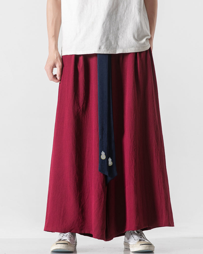 Janpanese Belt Wide Hakama Pants