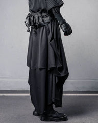 Janpanese Mock Two-Tier Hakama Pants