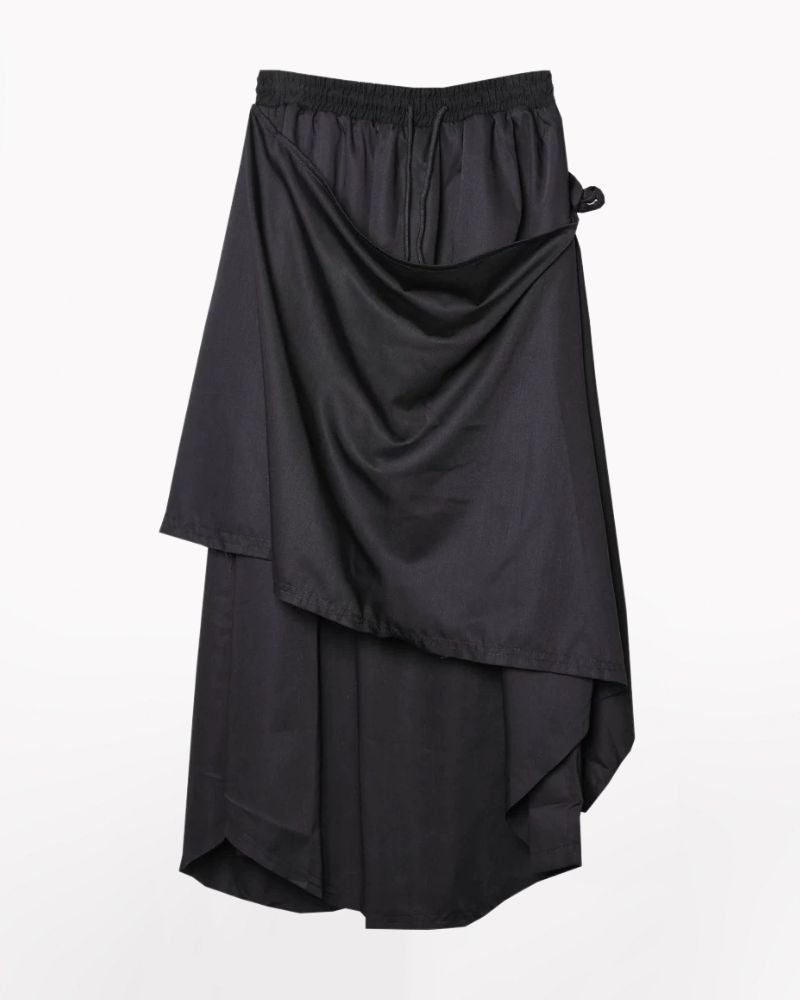 Janpanese Mock Two-Tier Hakama Pants