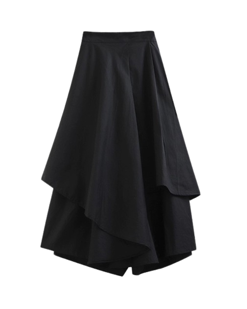 Japanese Wide-Leg Skirt Pants