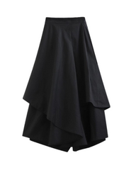 Japanese Wide-Leg Skirt Pants