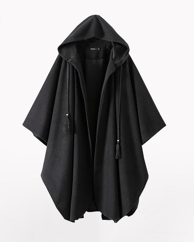 Long Cape Hooded Coat