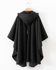 Long Cape Hooded Coat