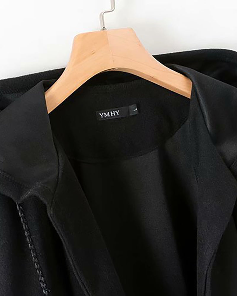 Long Cape Hooded Coat