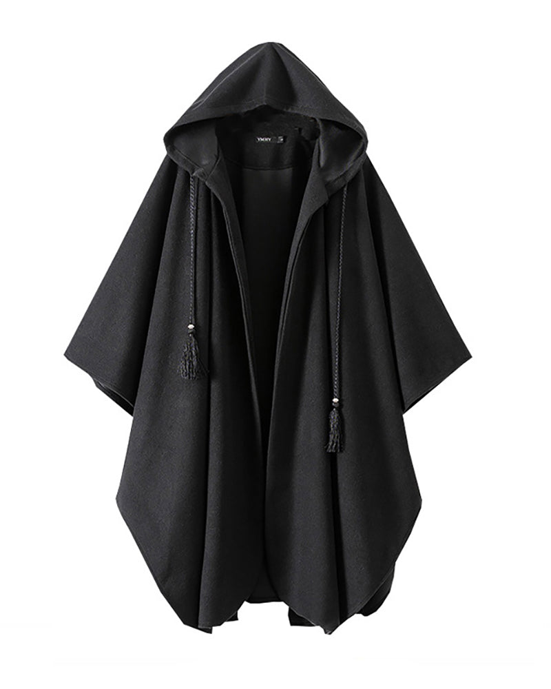 Long Cape Hooded Coat