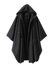 Long Cape Hooded Coat