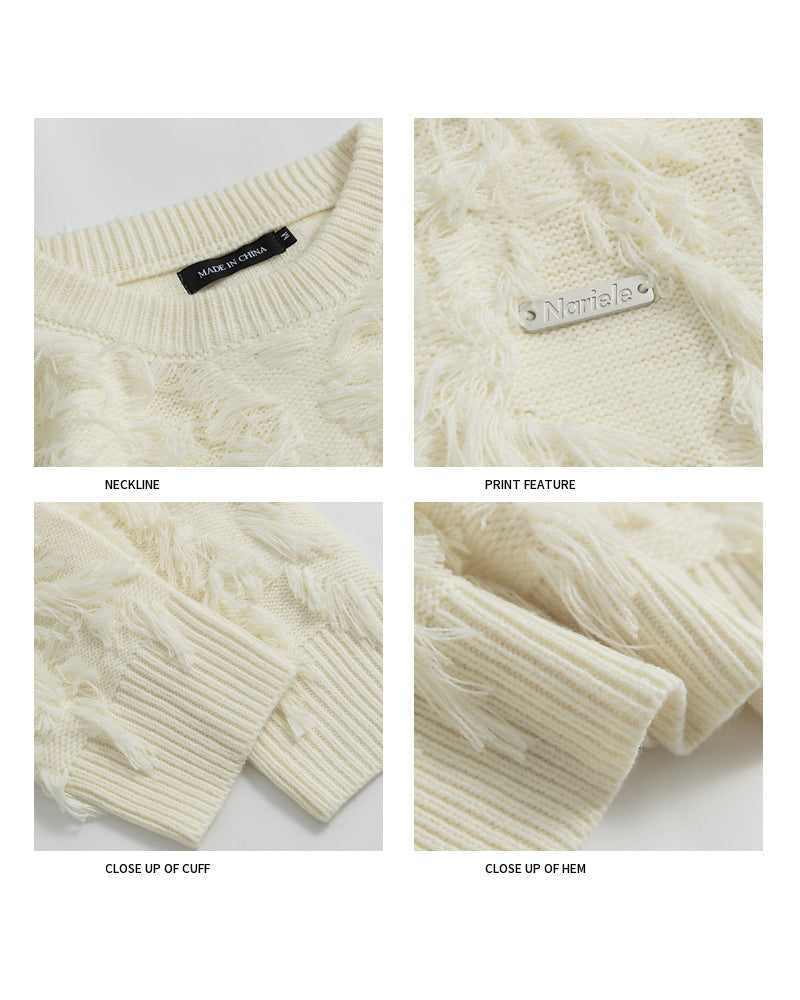 Streetwear Loose Lazy Style Tassel Sweater