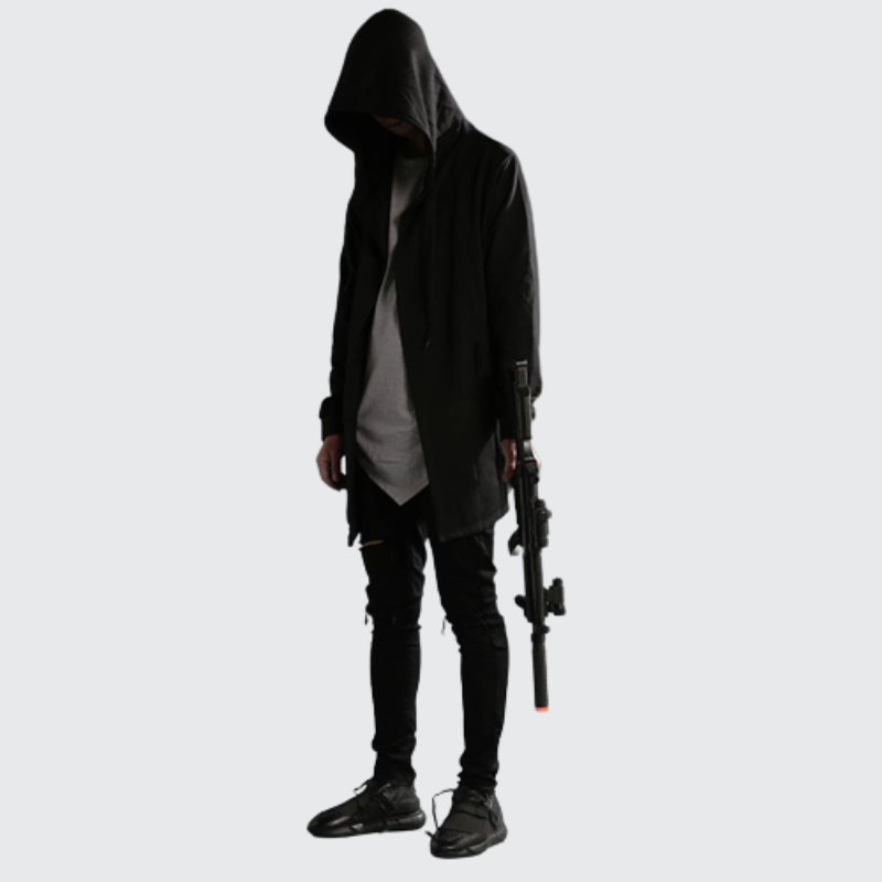 Long Hooded Sweatshirt