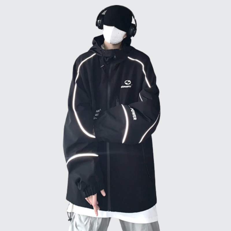 Black Reflective Hoodie