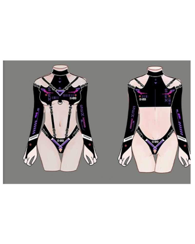 Mechanical Agent Cut-out Bodysuit
