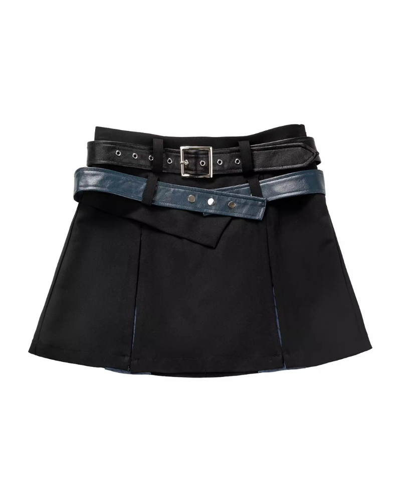 Mechanical Girl Leather Jacket Tank Skirt Set (Sold Separately)