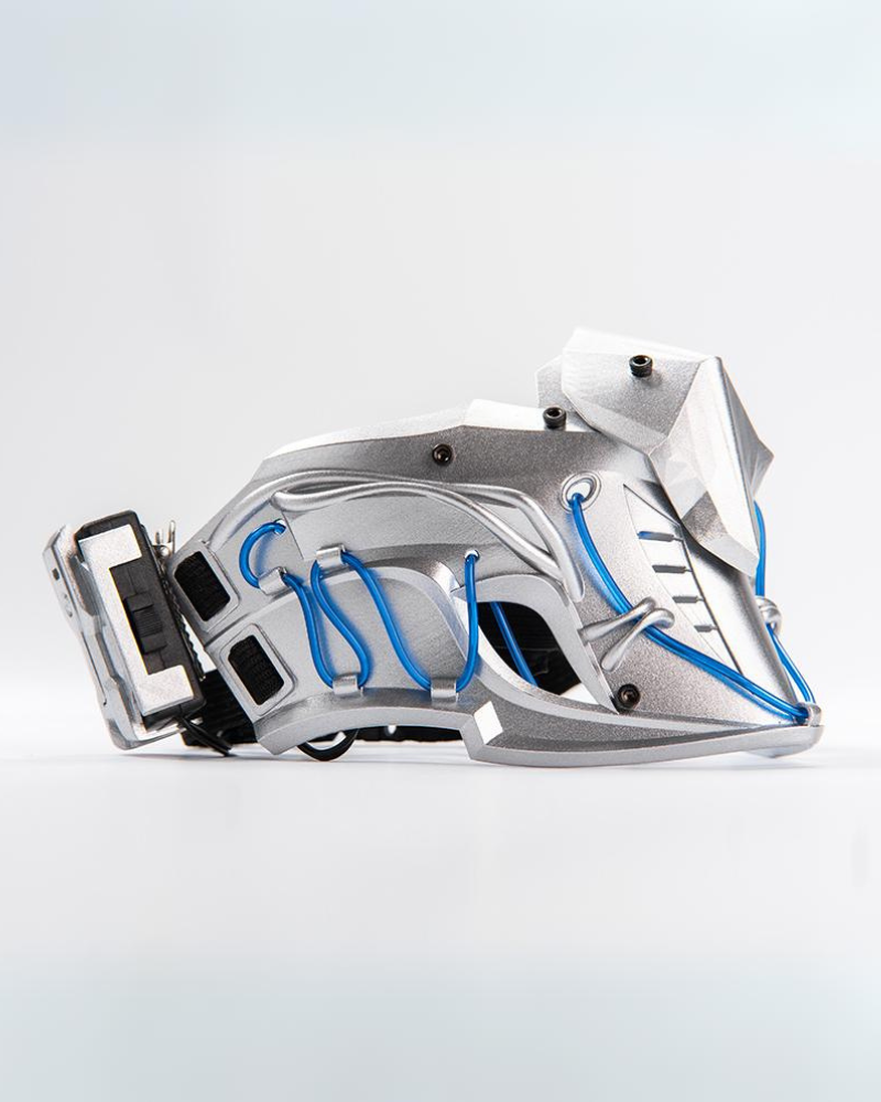 Mechanical Ninja Glowing Half Face Mask