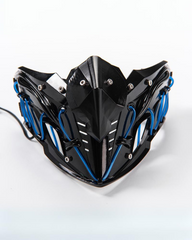 Mechanical Ninja Glowing Half Face Mask