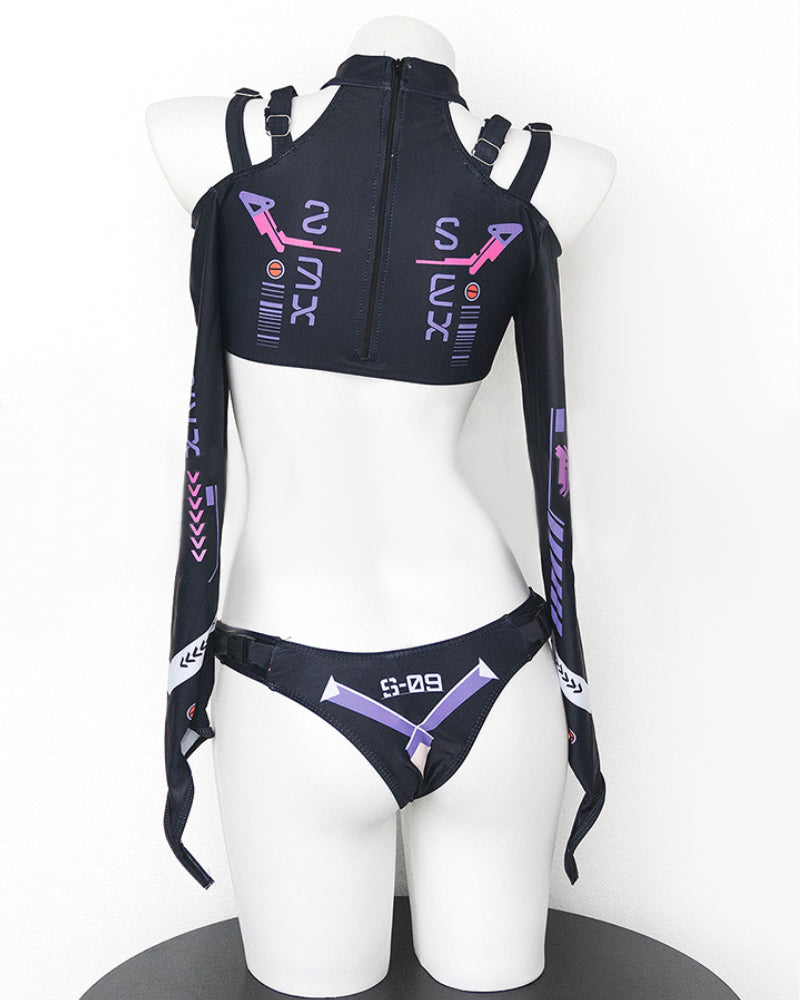 Mechanical Agent Cut-out Bodysuit