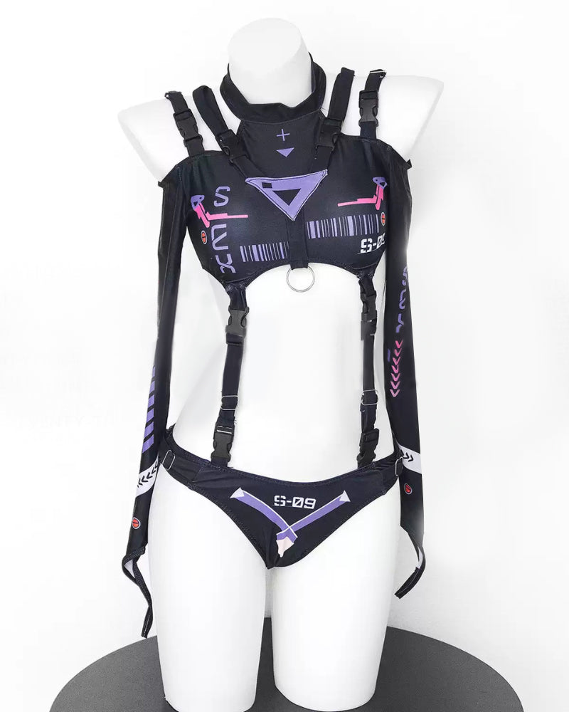 Mechanical Agent Cut-out Bodysuit