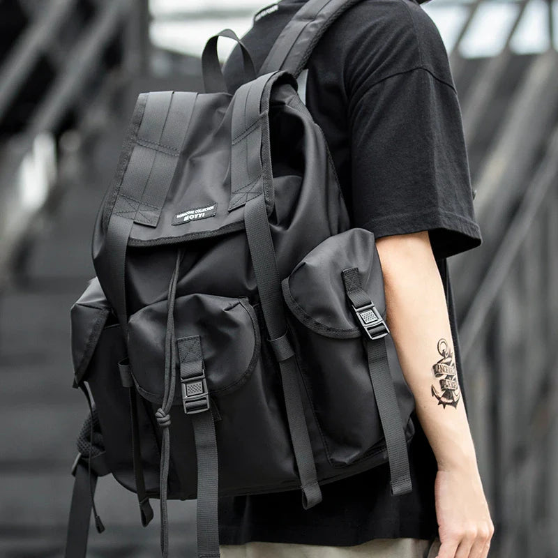 Black Techwear Backpack