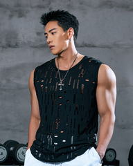 Men's Mesh Breathable Sleeveless Muscle Shirt