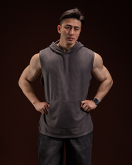 Men's Tank Top Sports Hooded Muscle Shirt