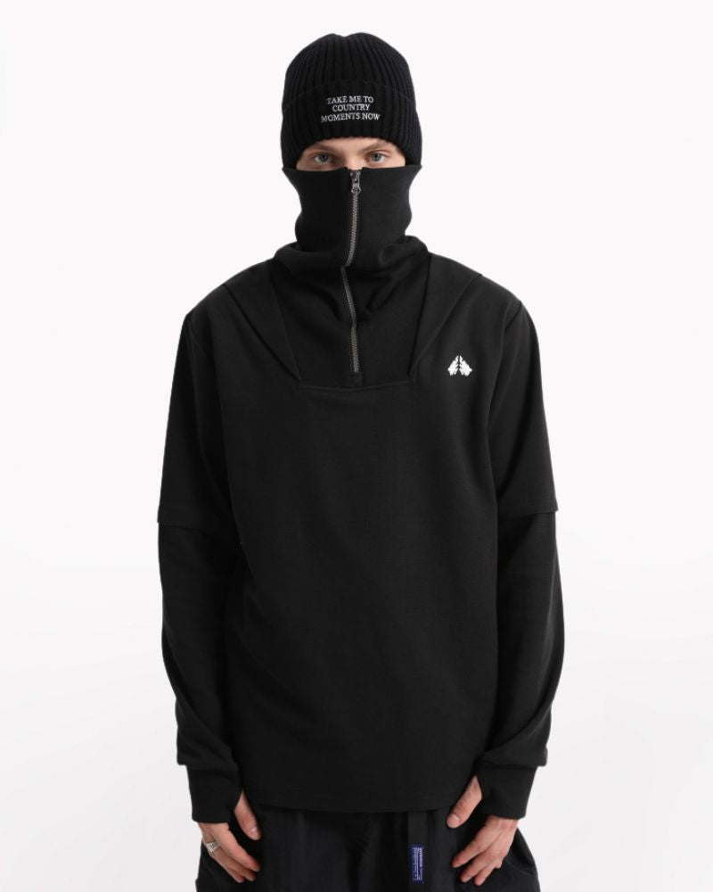 Multi-form Outdoor High Neck Hoodie