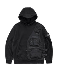 Fake Two Vest Tactical Hoodie
