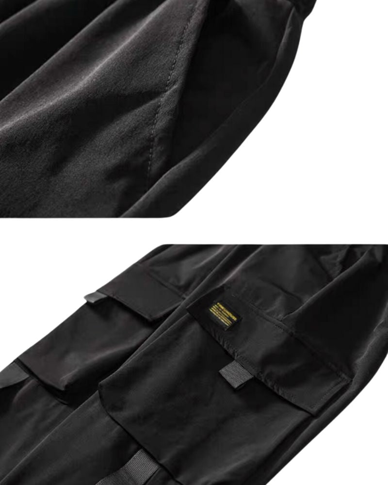 High-Street Black Cargo Pants
