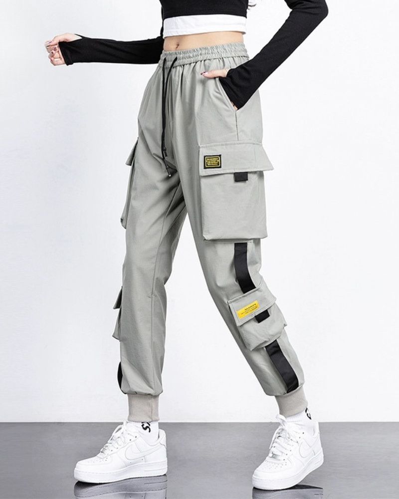 High-Street Black Cargo Pants