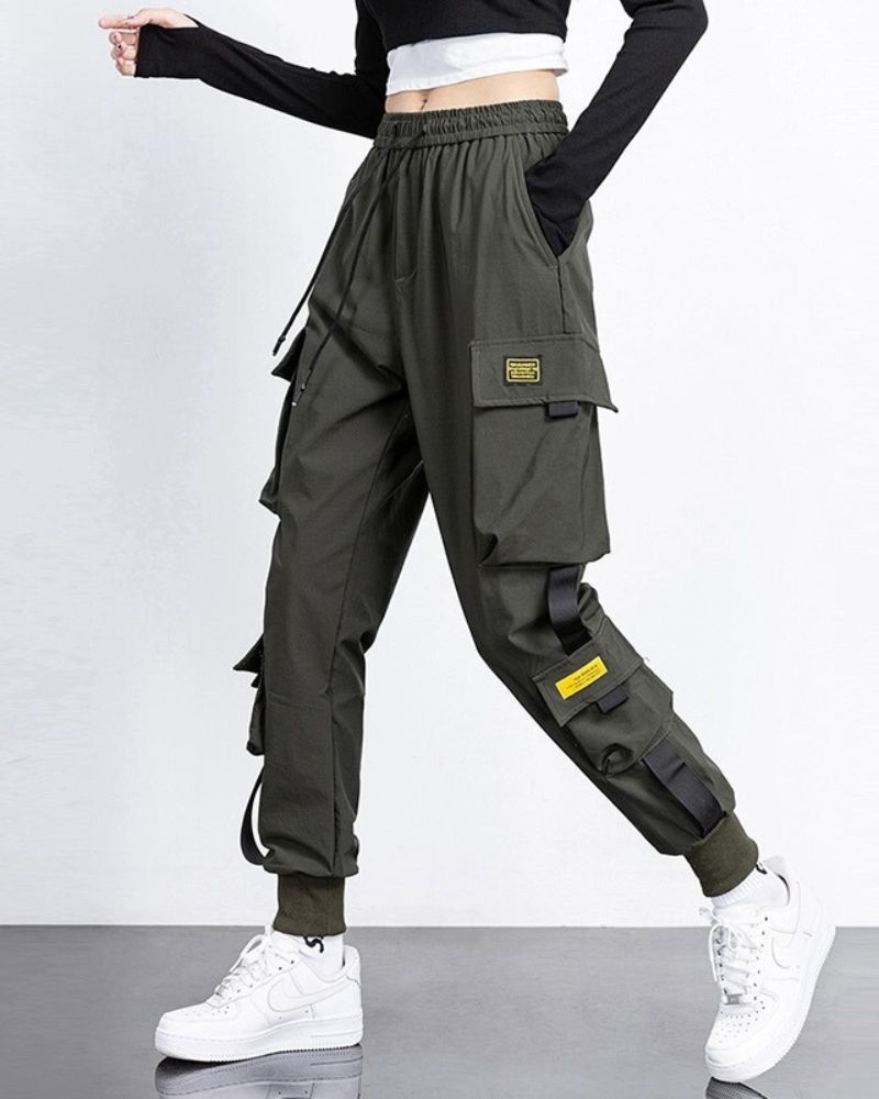 High-Street Black Cargo Pants