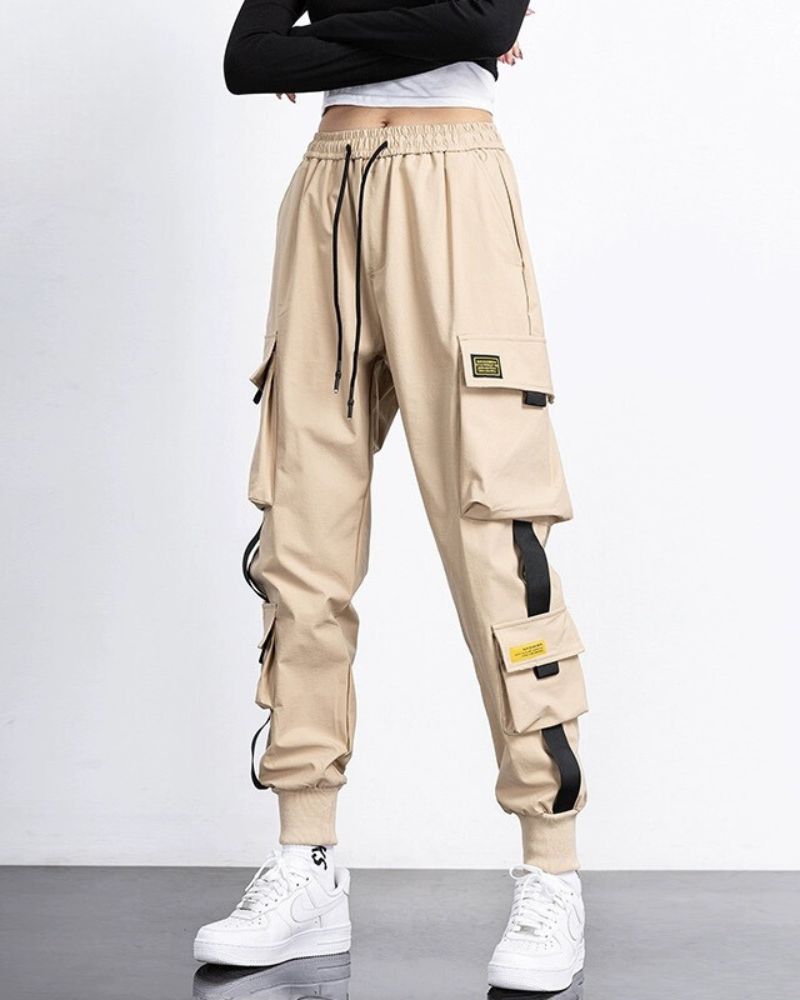 High-Street Black Cargo Pants