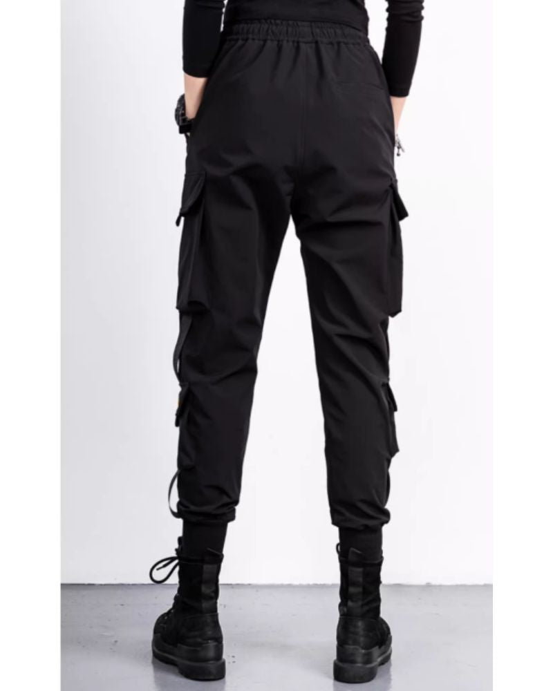 High-Street Black Cargo Pants