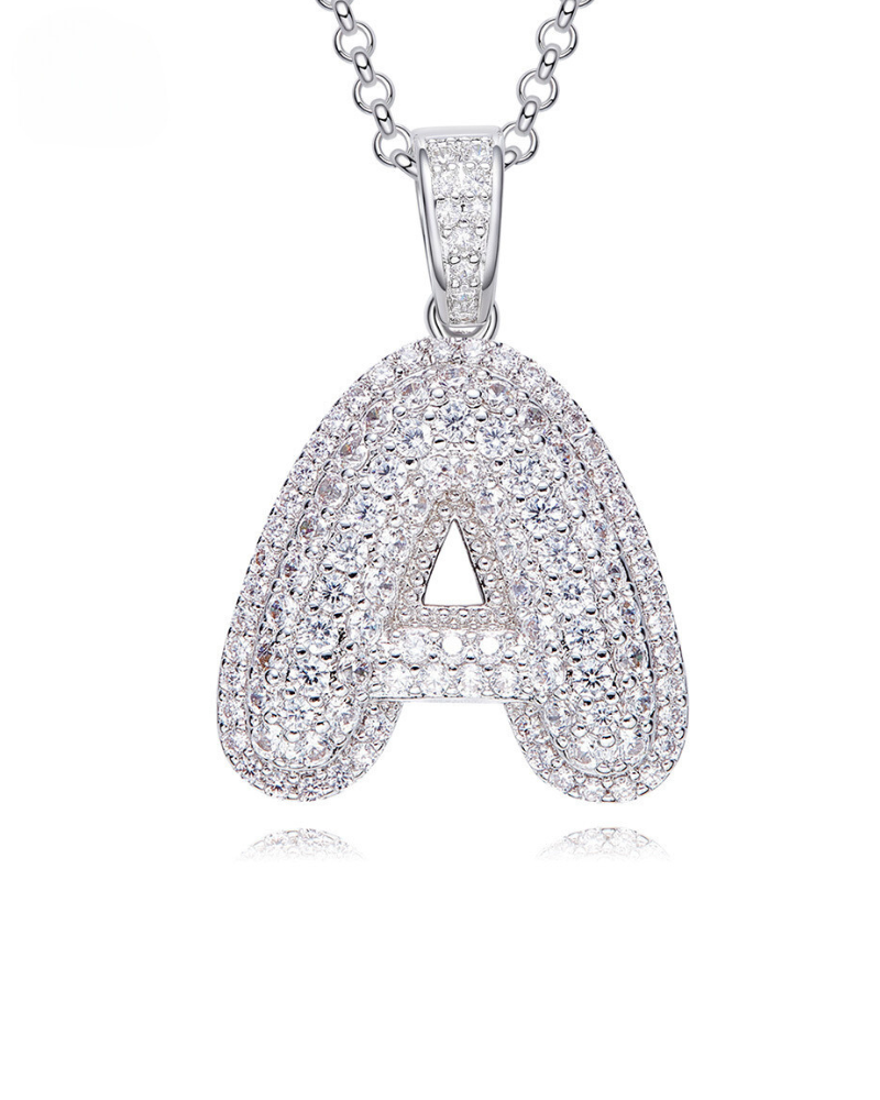 Custom DIY Couple Bubble 10mm Cuban Link Necklace