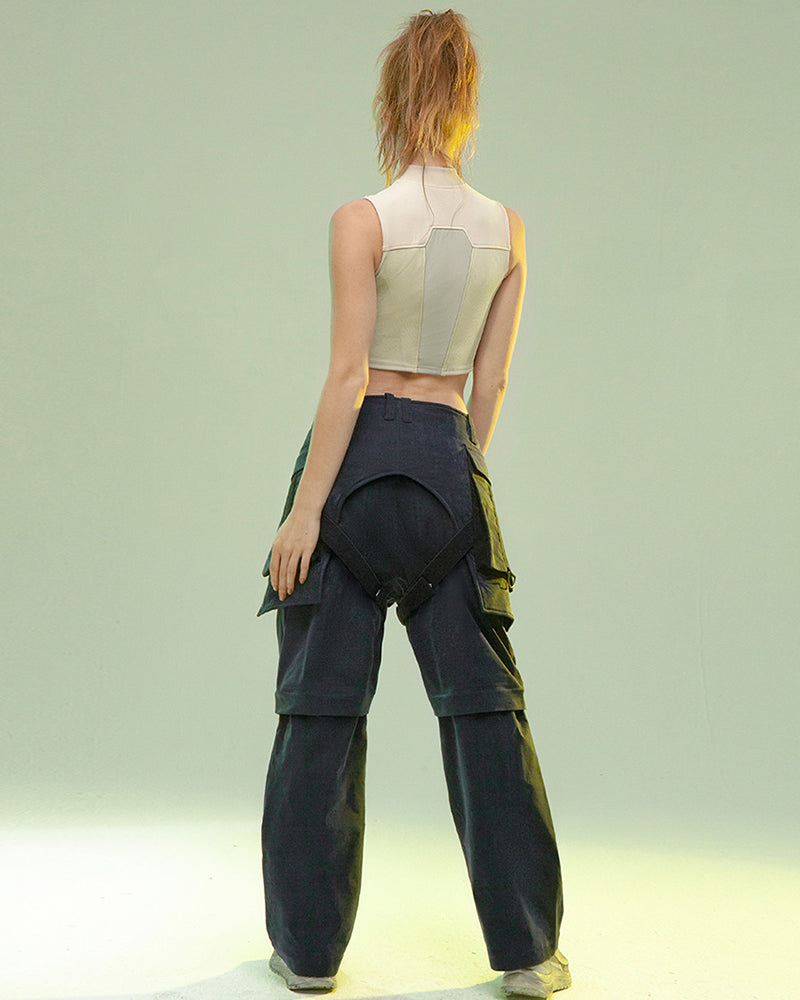 Cyberpunk Outfits Operative Detachable Two-Piece Pants