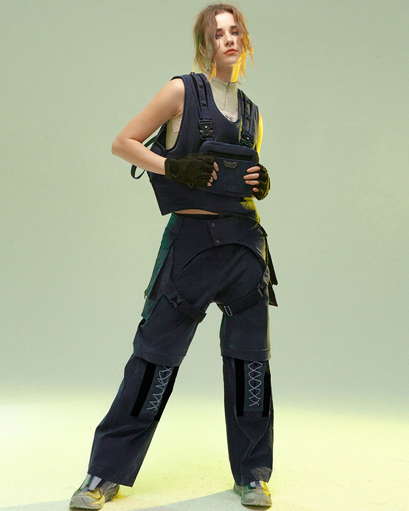 Cyberpunk Outfits Operative Detachable Two-Piece Pants
