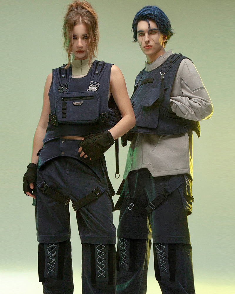 Cyberpunk Outfits Operative Detachable Two-Piece Pants
