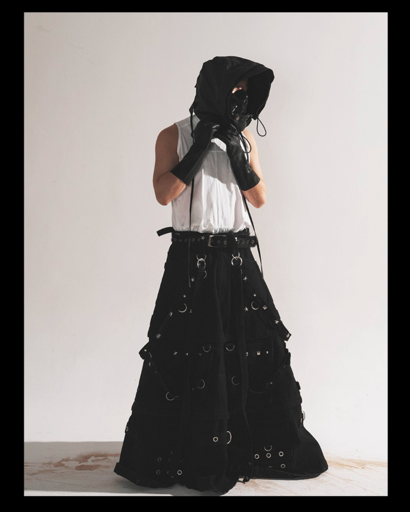 Opium Style Detachable Face-Covering Hood