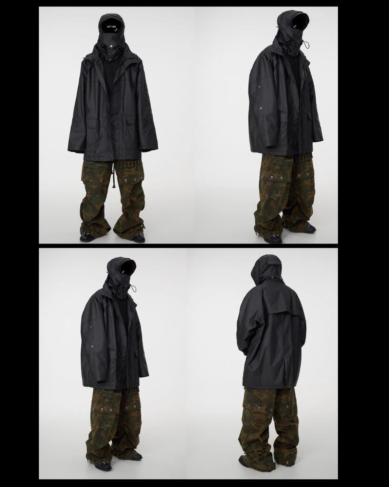 Opium Style Detachable Face-Covering Hood